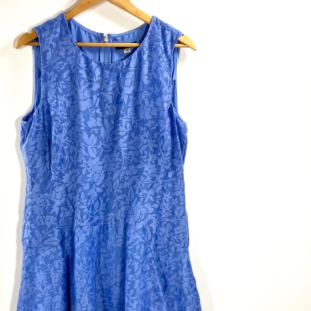 Tommy Hilfiger Women's Sleeveless Fit and Flare Floral Print Chiffon Dress Sz 14
